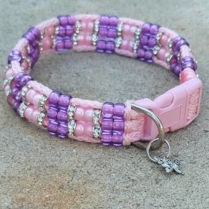 Custom Handmade Beaded Bling Dog Collar
